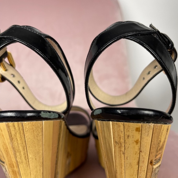Authentic Prada Bamboo Wedges - Picture 6 of 6